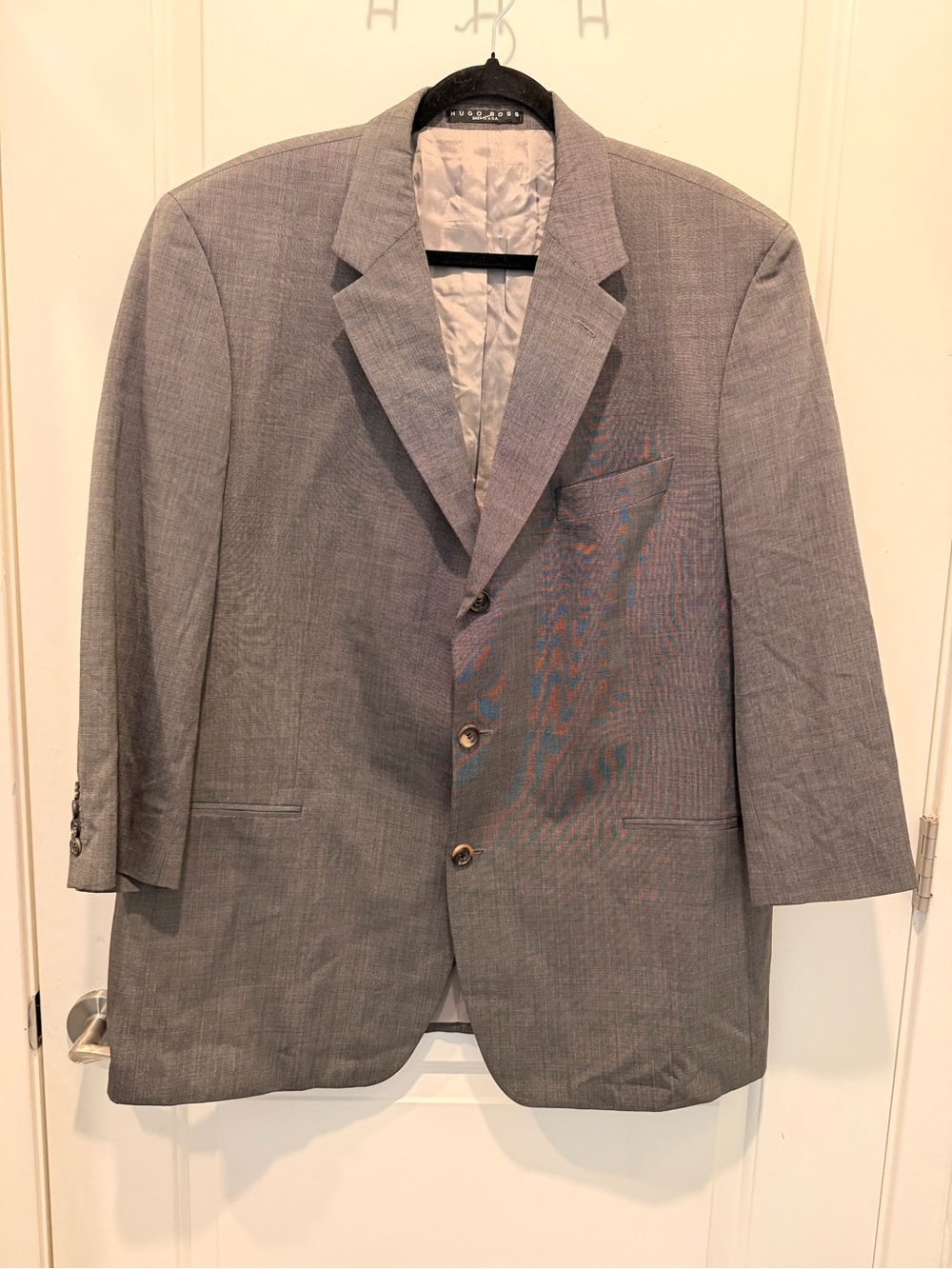 HUGO BOSS Vintage Made In U.S.A. Gray Textured 3-
Button Size XL